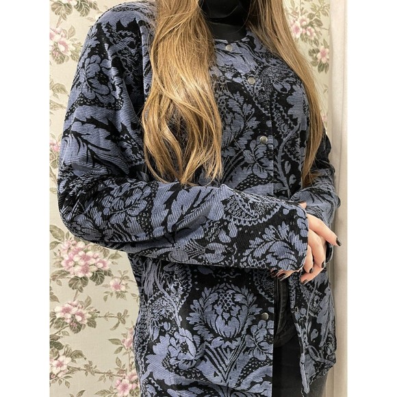 Marimekko Sweaters - Marimekko Mika Pirainen Finland Velvet Buttons Cardigan Top Sz XL